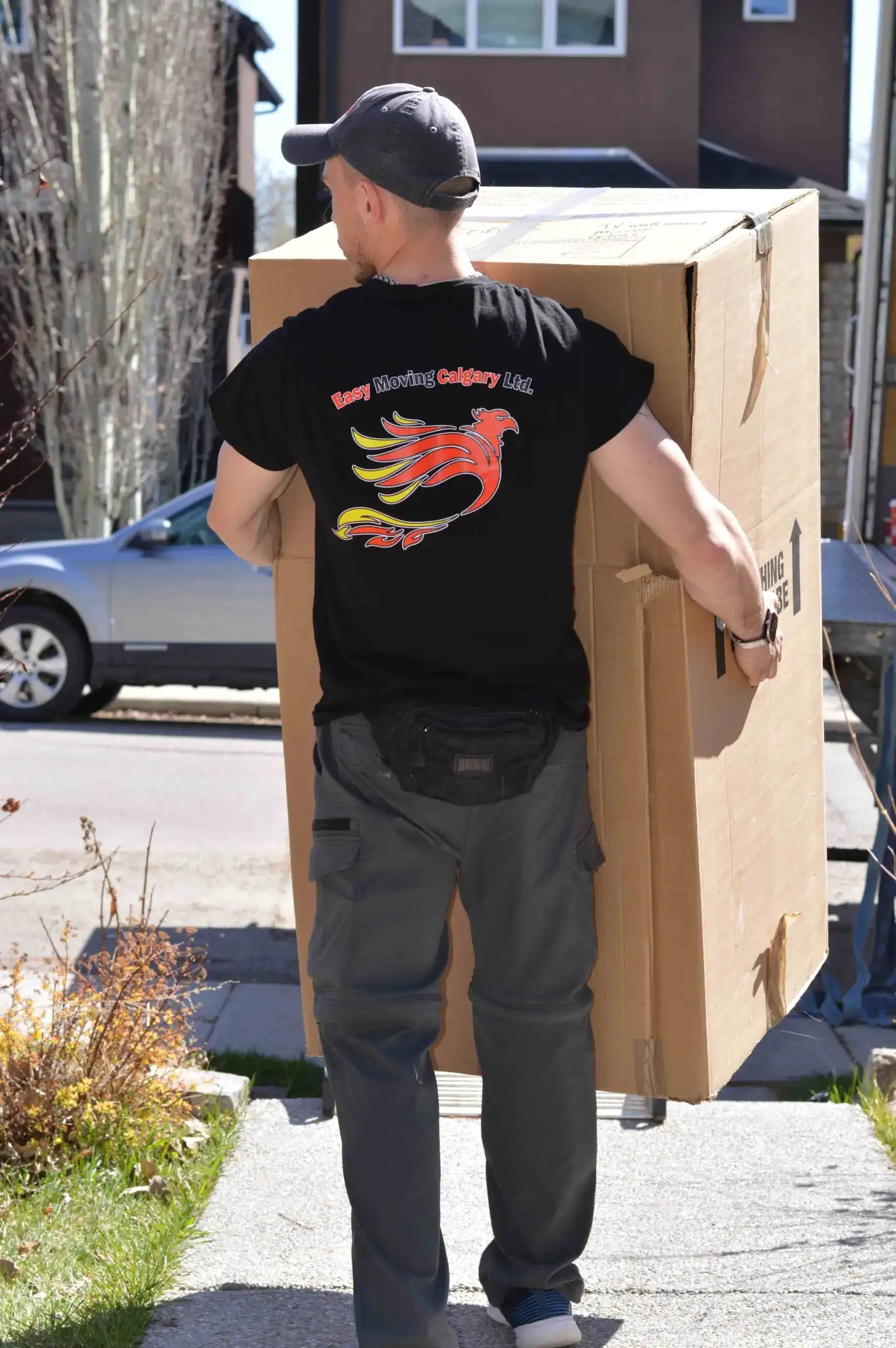Local moving company background